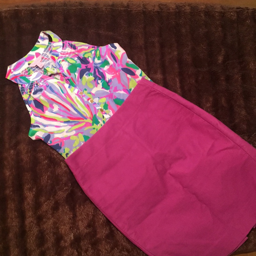 NWT Lilly Pulitzer Silk Bailey Top XXS